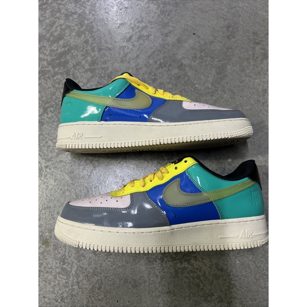 Nike Air Force 1 Low Undefeated Multicolor Patent Leather DV5255-001 Men Size 11